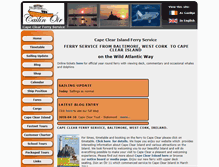 Tablet Screenshot of capeclearferry.info
